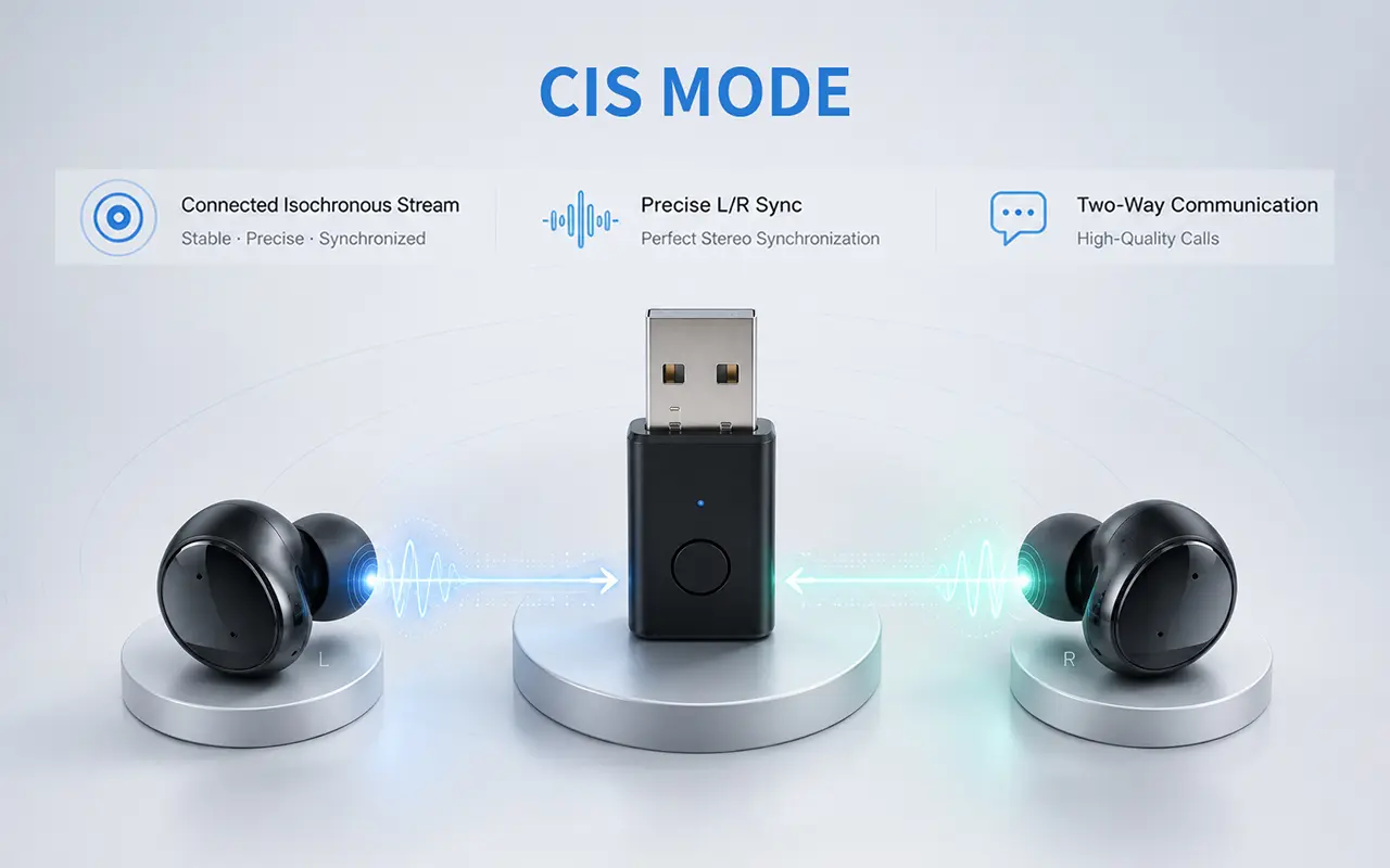 Broadcast Audio: How USB Dongle Enables Seamless Classic Bluetooth and LE Audio 110 BP401 4月 WK18 CIS